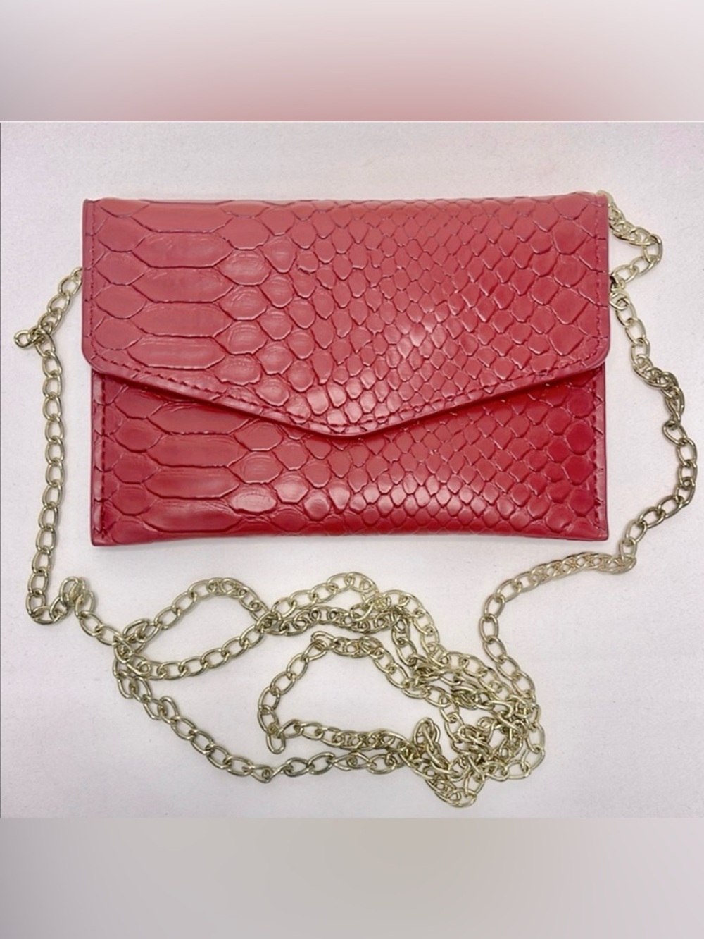 AVA KRIS Wallet Crossbody Mini Red 5” x 3.5” No Callouts Looks New